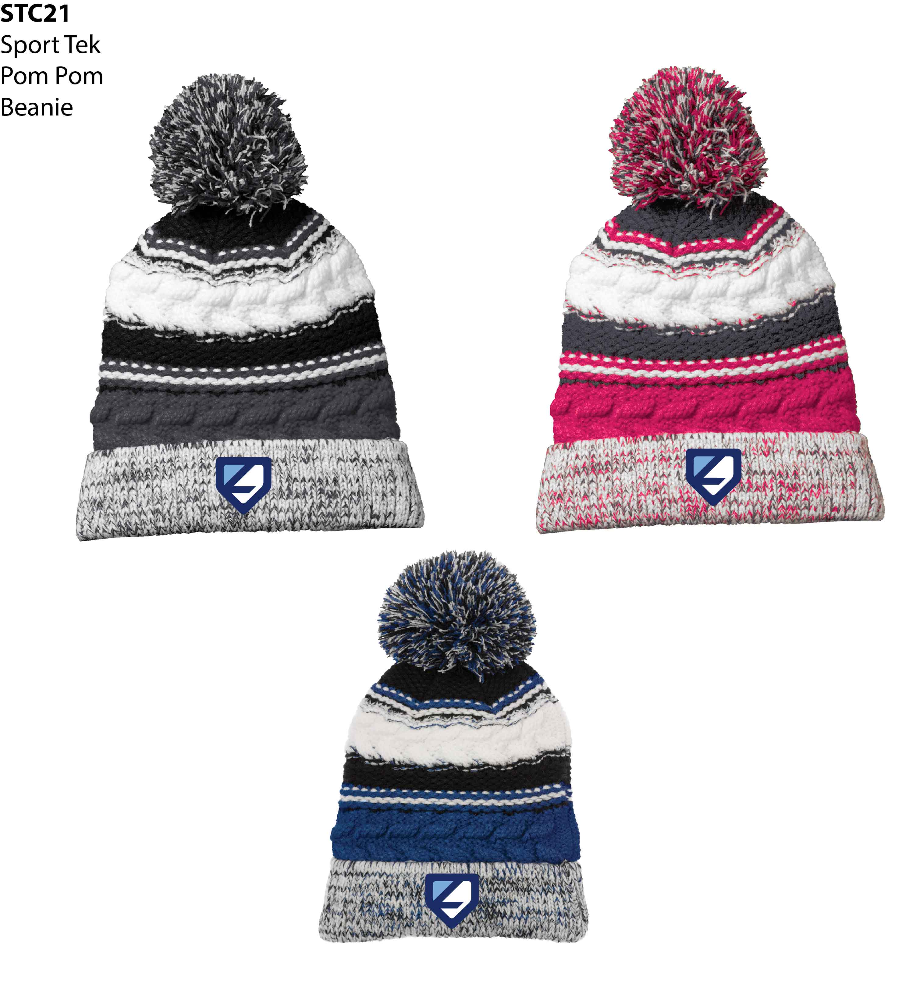 ZI- STC21 Sport-Tek Pom Pom Team Beanie
