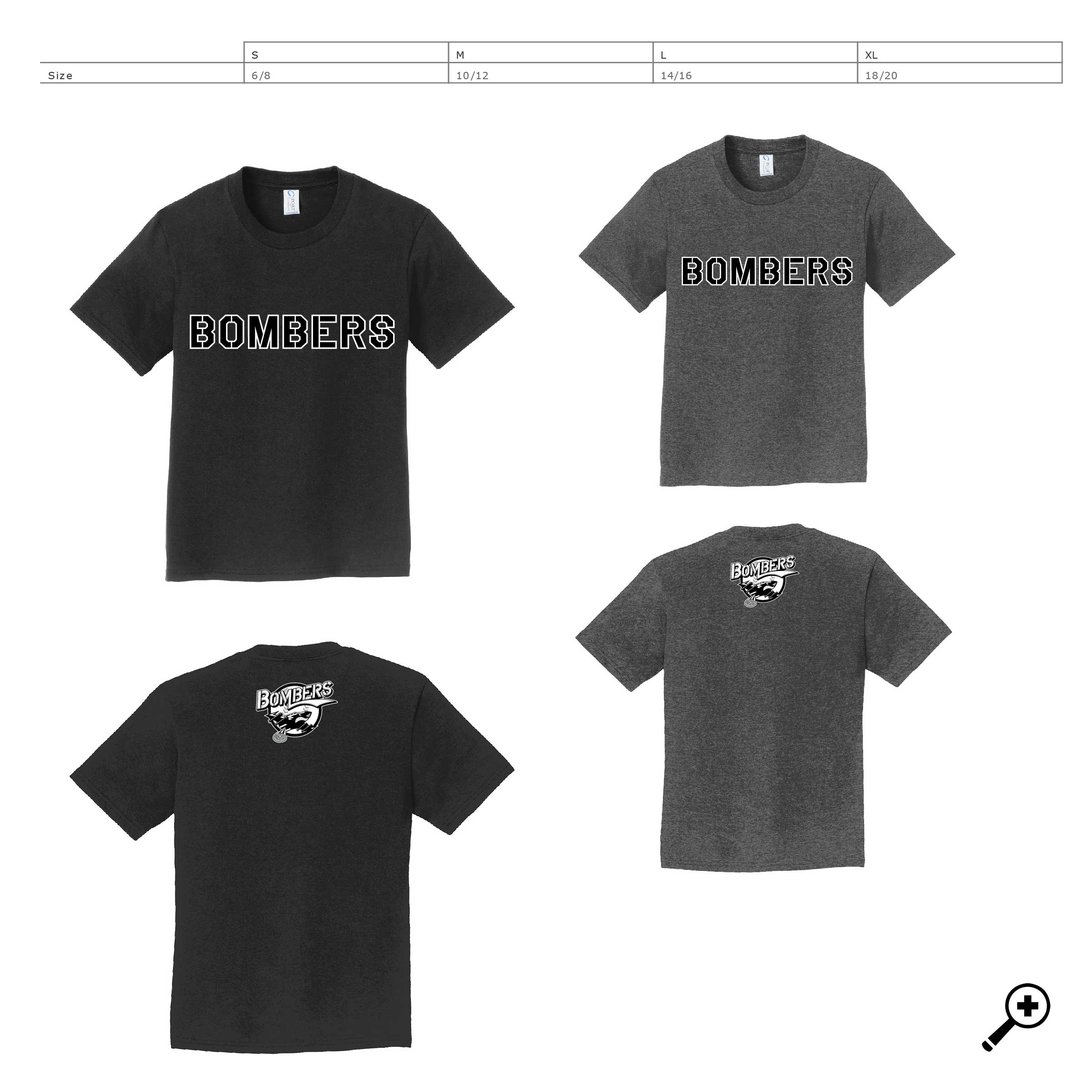 P- PC450Y YOUTH Port & Company Short Sleeve Cotton Tee