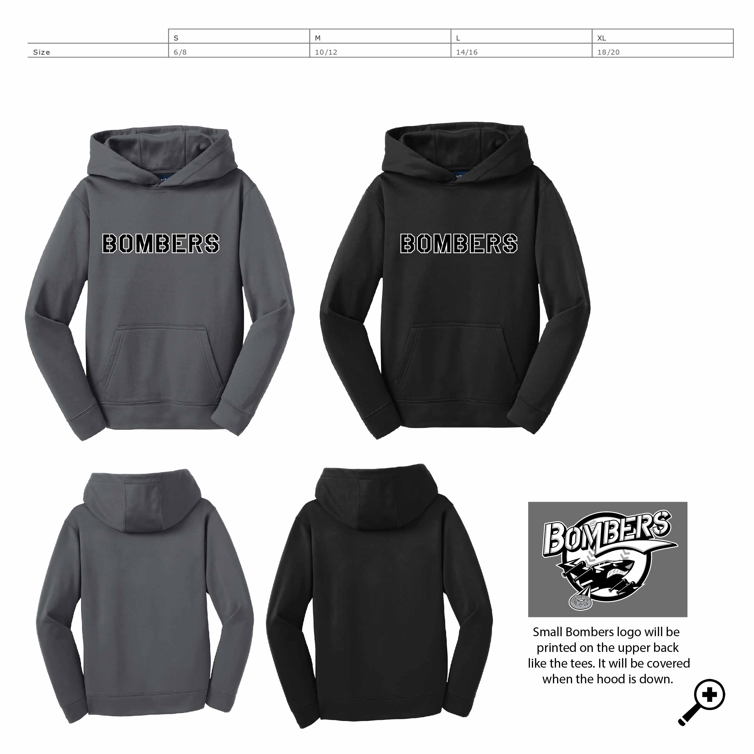 T- YST244 YOUTH Sport-Tek Fleece Hooded Pullover