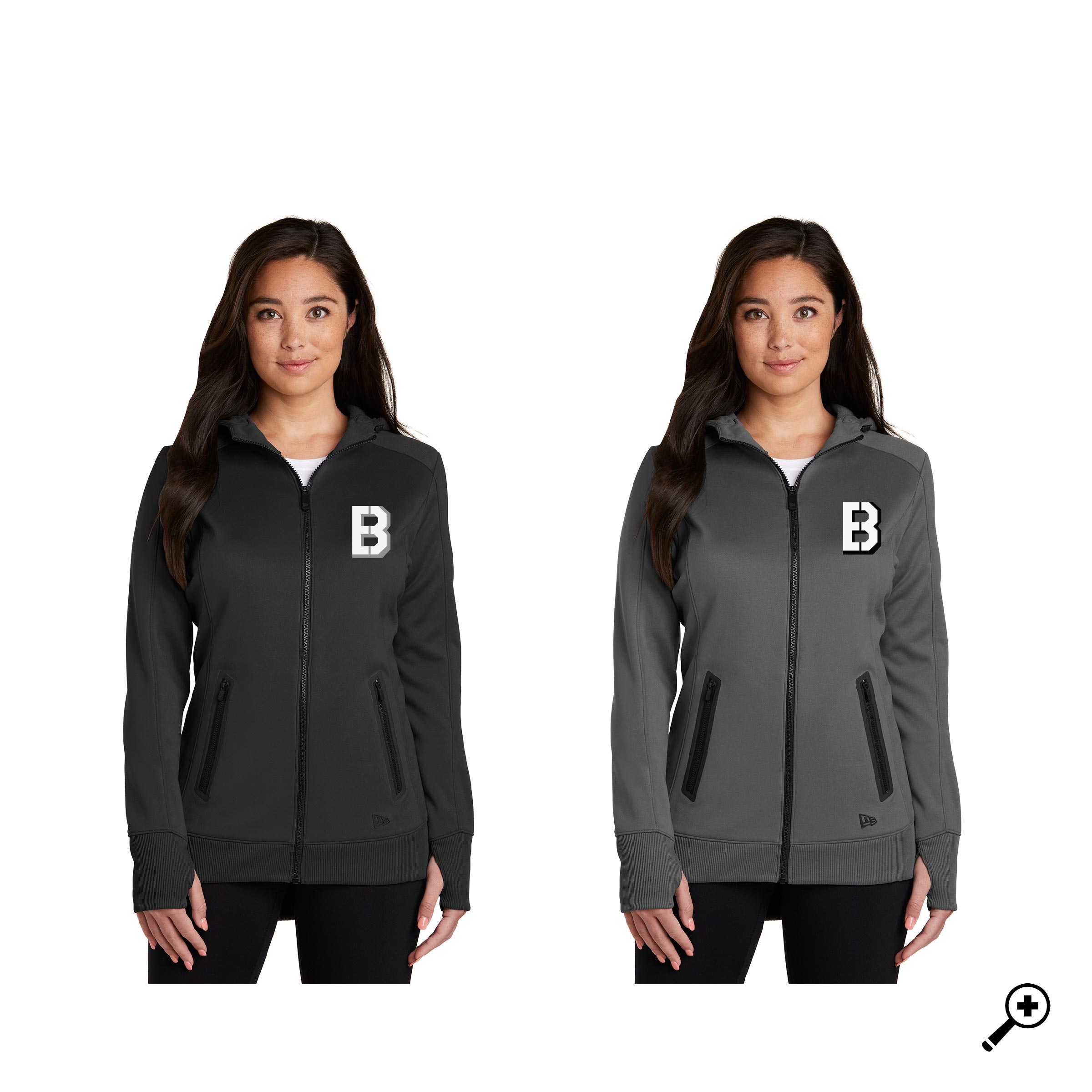 ZA- LNEA522 LADIES New Era Venue Fleece Full-Zip Hoodie