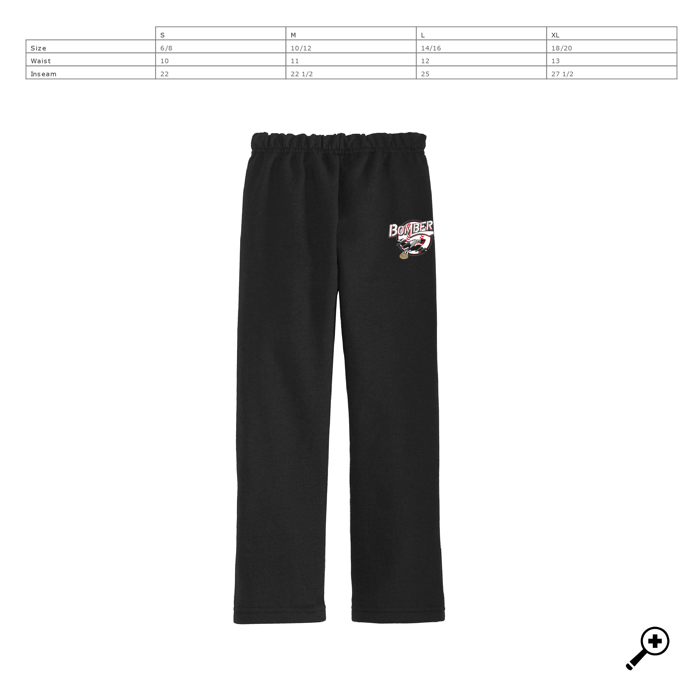 ZG- 18400B YOUTH Gildan Open Bottom Sweatpant