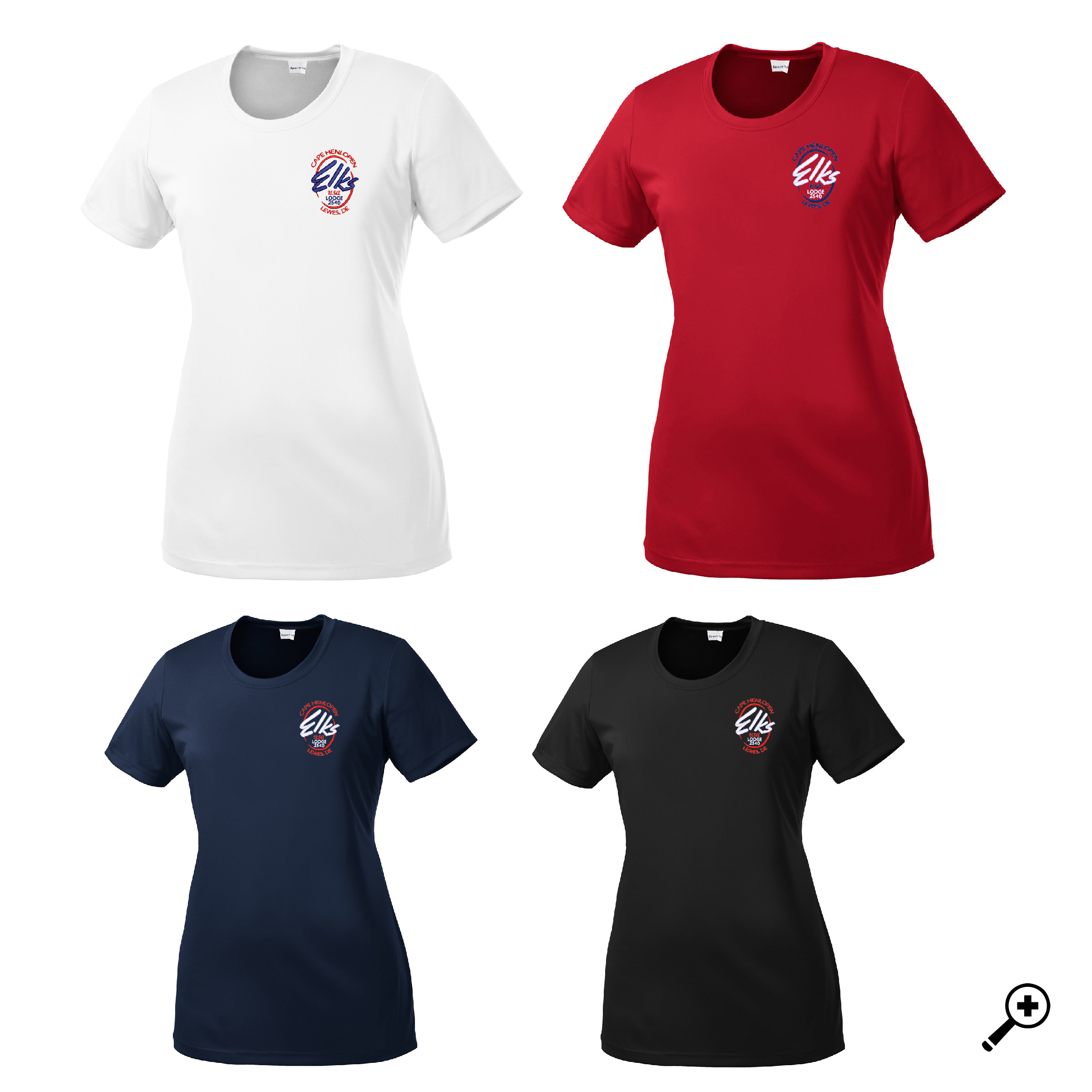 D- LST350 Sport Tek Ladies Polyester Short Sleeve Tee