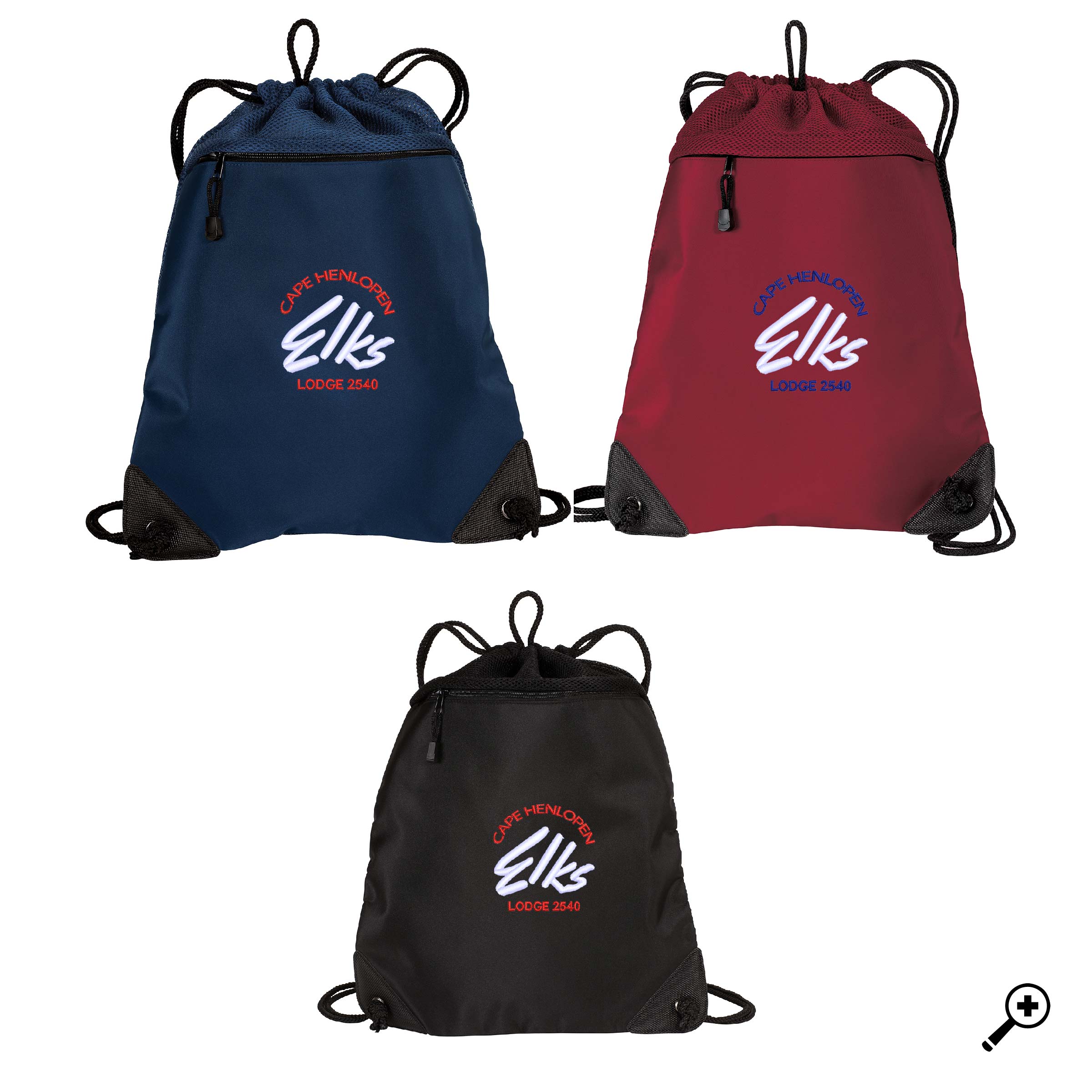 K- BG810 Port Authority Cinch Pack with Mesh Trim