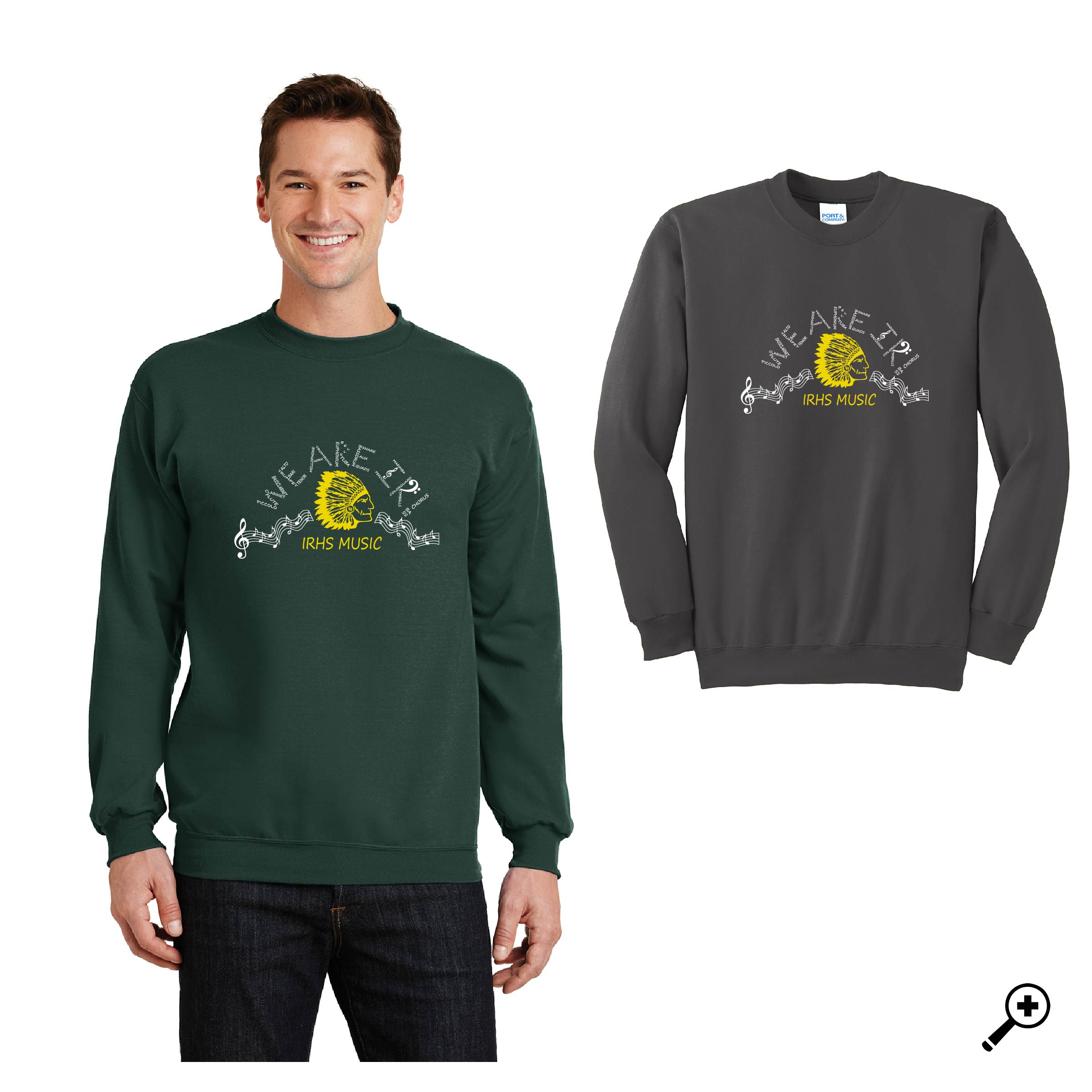 H- PC78 Adult Crew Neck Sweatshirt