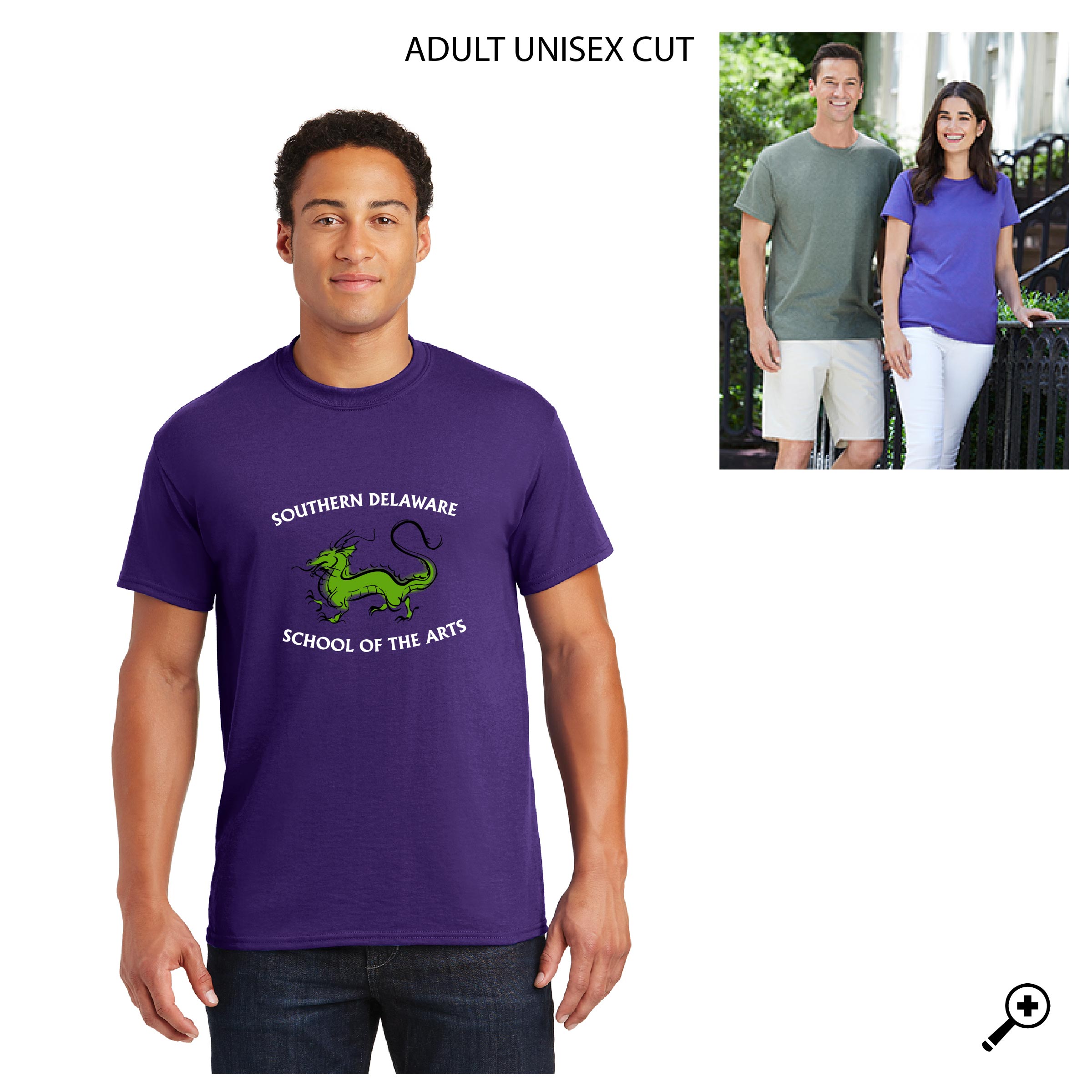 A- 8000 ADULT Gildan 50/50 Short Sleeve Tee