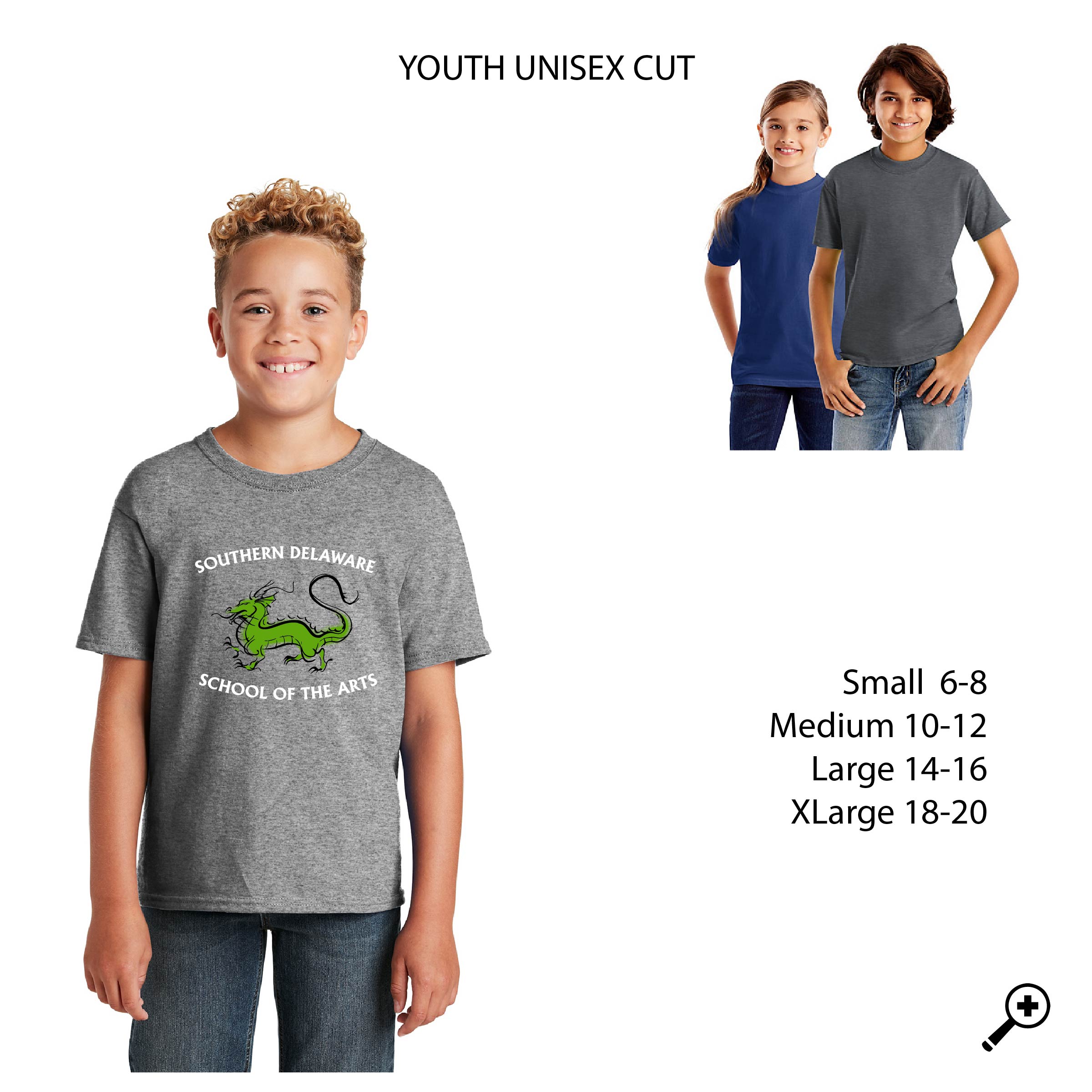 D- 29B YOUTH Jerzees 50/50 Short Sleeve Tee