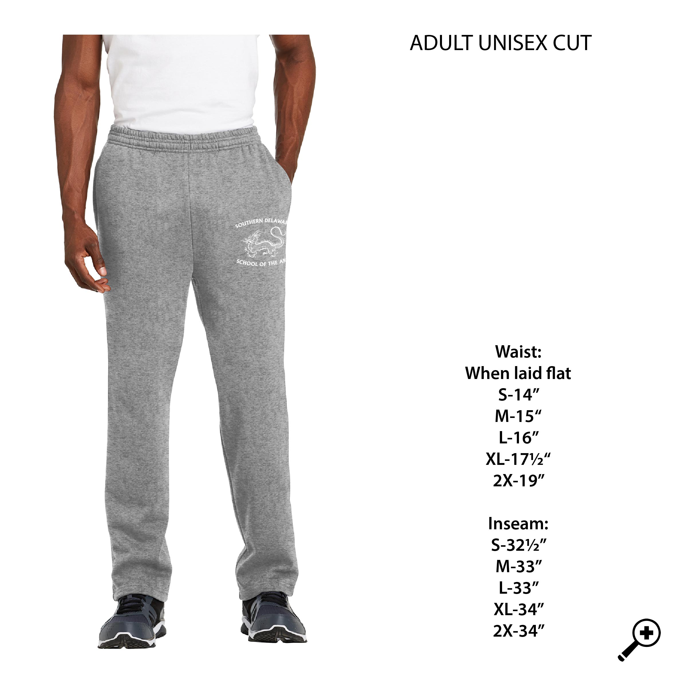 J- ST257 ADULT Sport-Tek Open Bottom Sweatpant