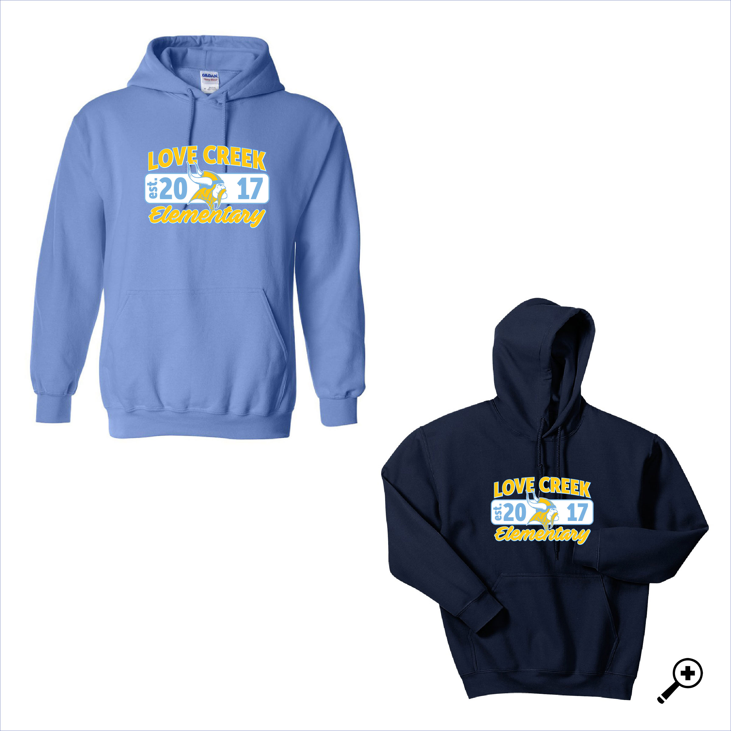 C- ADULT 18500 Viking Design Hooded Sweatshirt