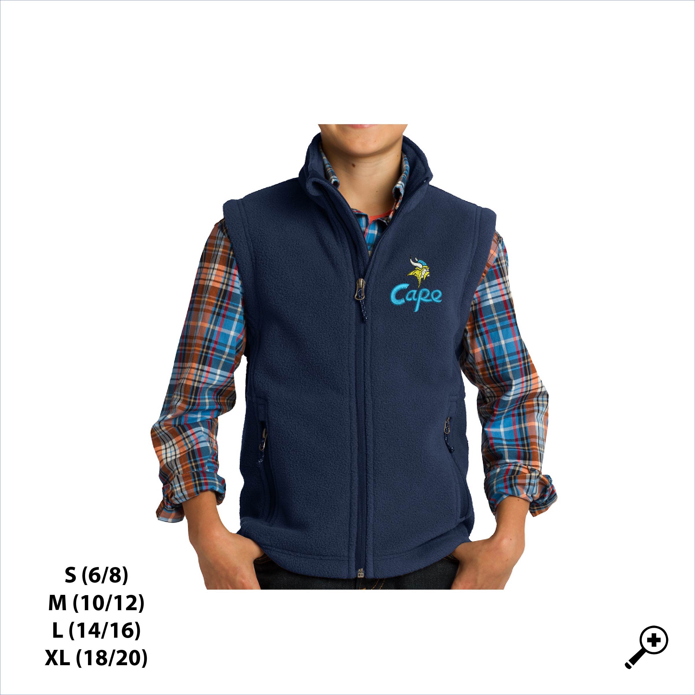 V- YOUTH Y219 Fleece Vest