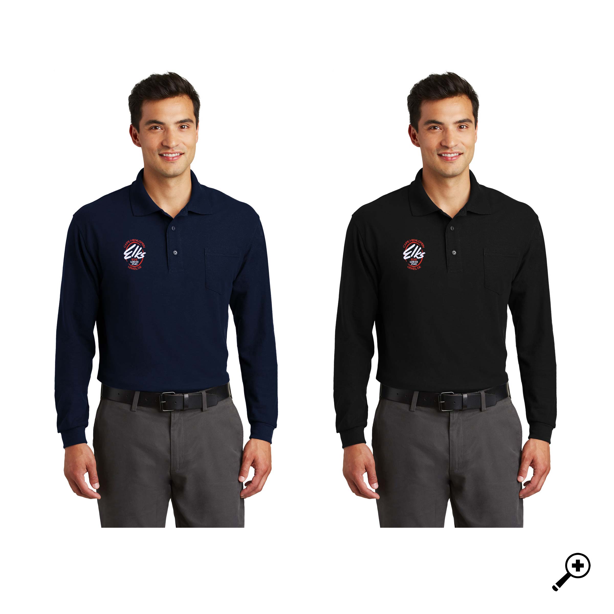 F- K500LSP MENS Port Authority Long Sleeve Pocket Polo