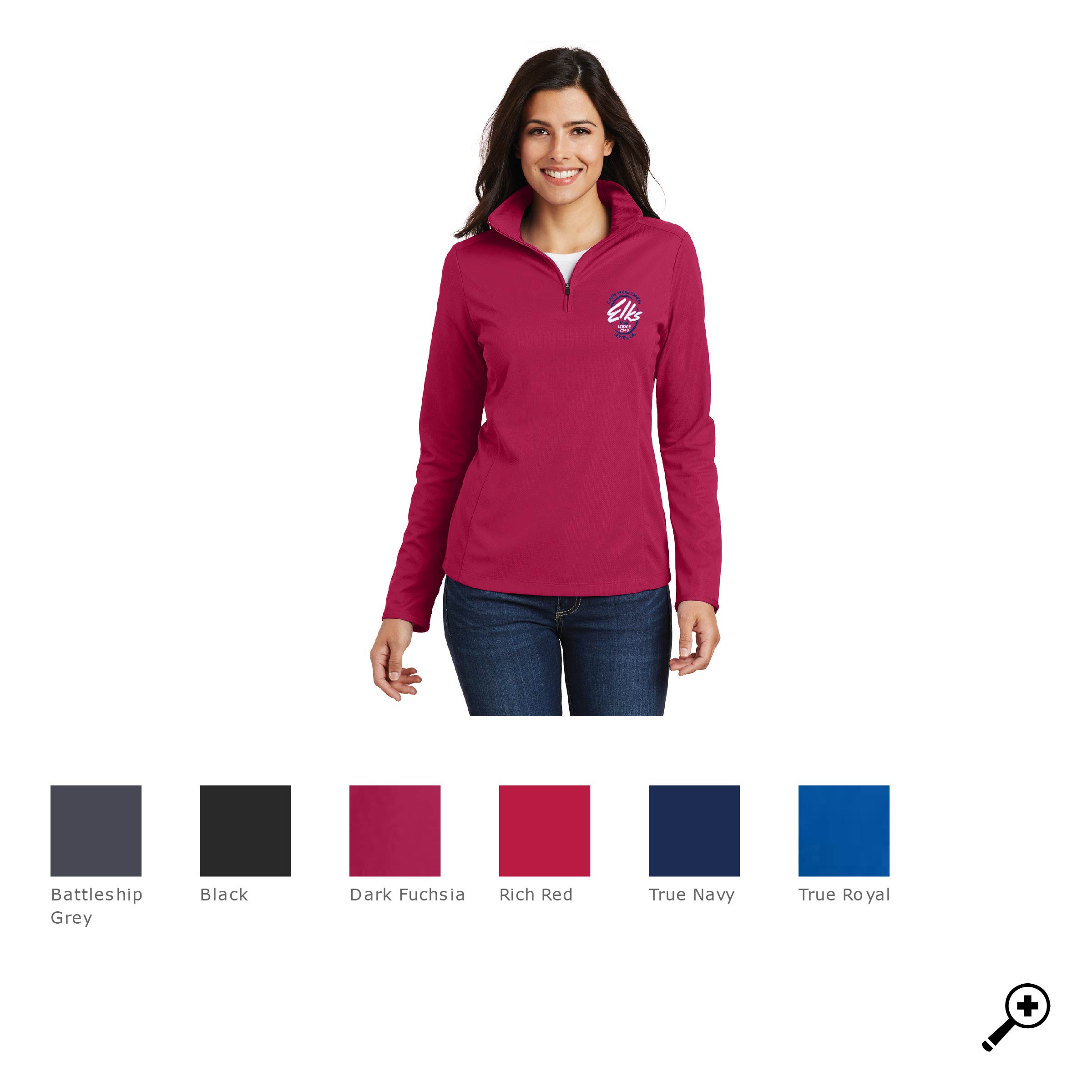 M- L806 LADIES Port Authority 1/2-Zip