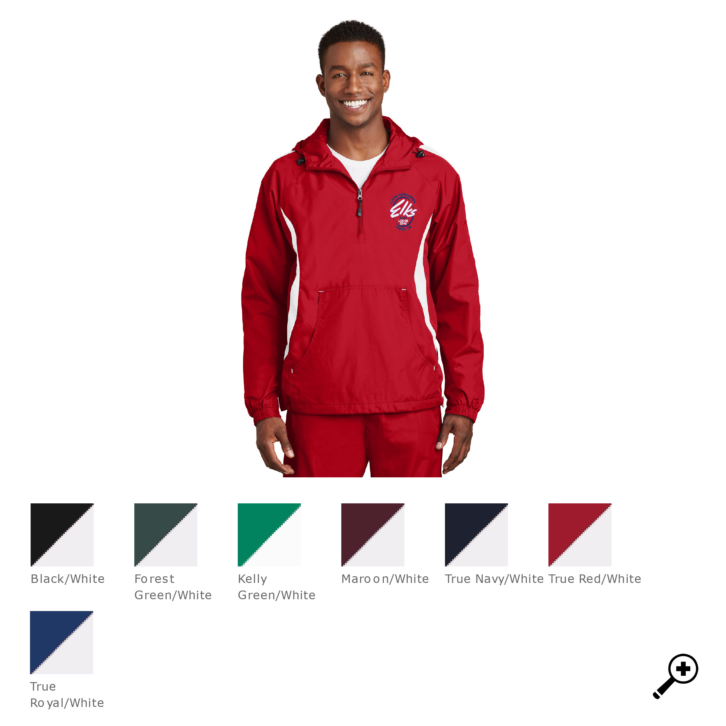 R- JST63 UNISEX Sport-Tek Colorblock Raglan Anorak