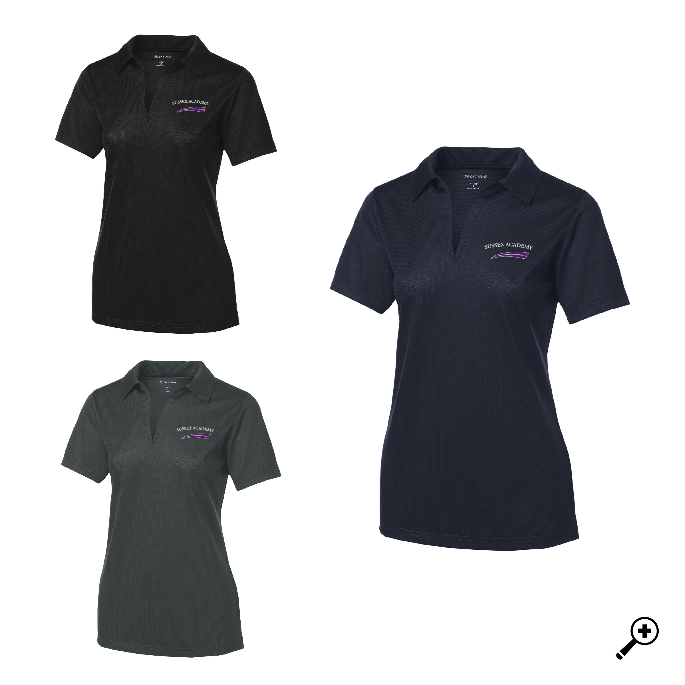 D- LST690 LADIES Sport-Tek Textured Polo