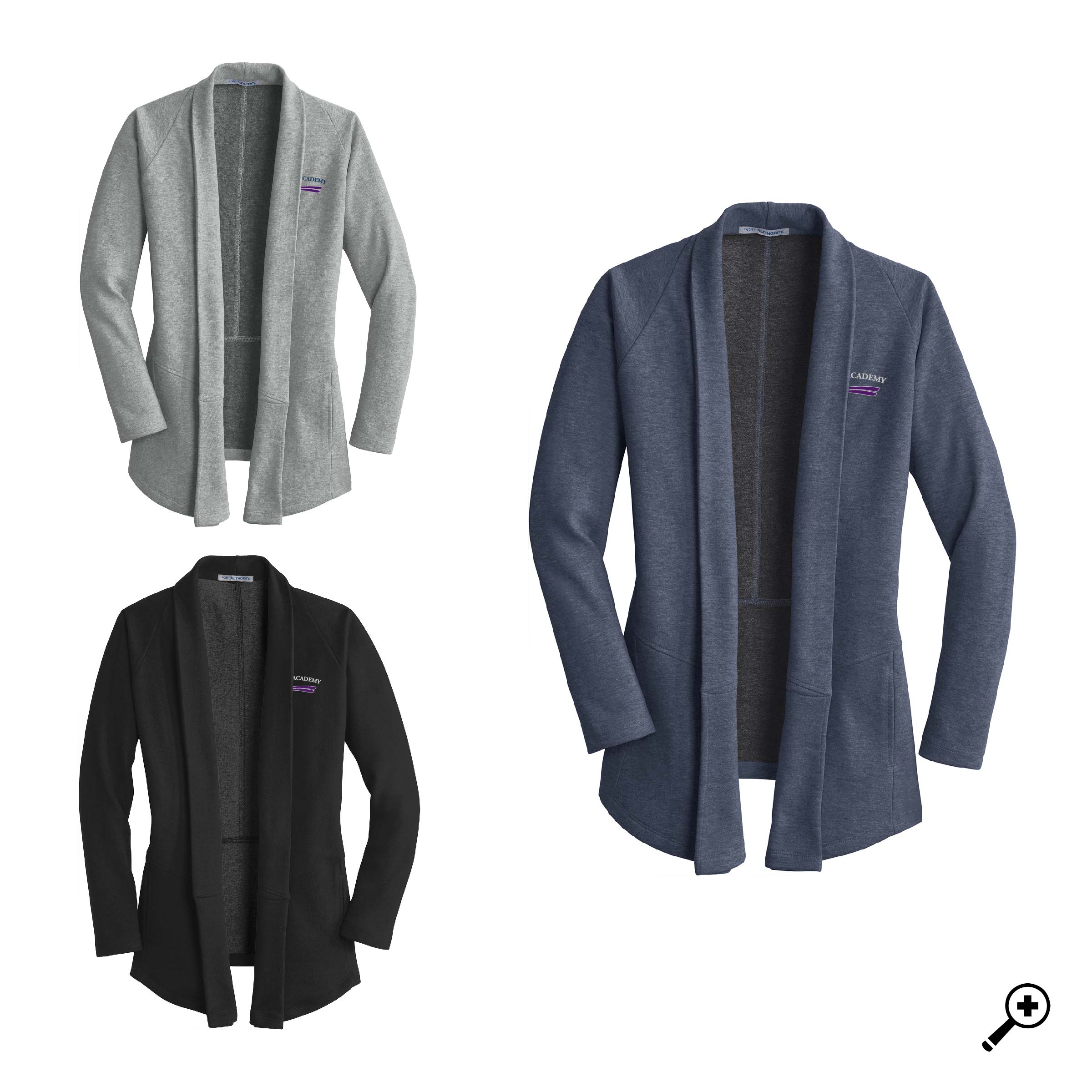 K- L807 LADIES Port Authority Interlock Cardigan