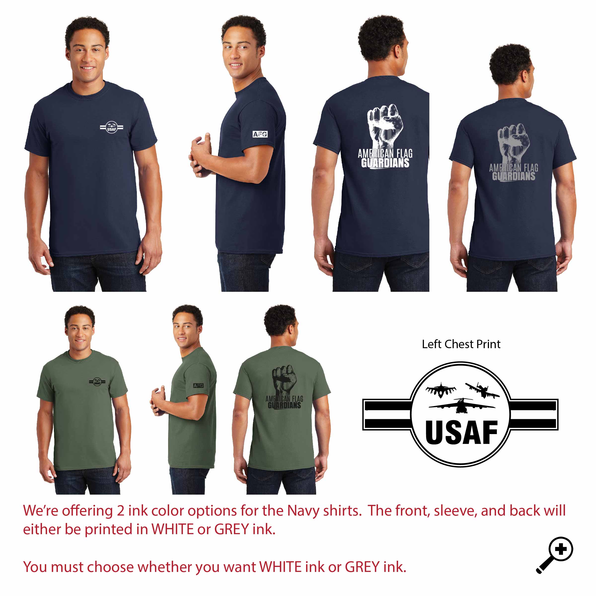 ZF- AIR FORCE 2000 ADULT Gildan Short Sleeve Tee
