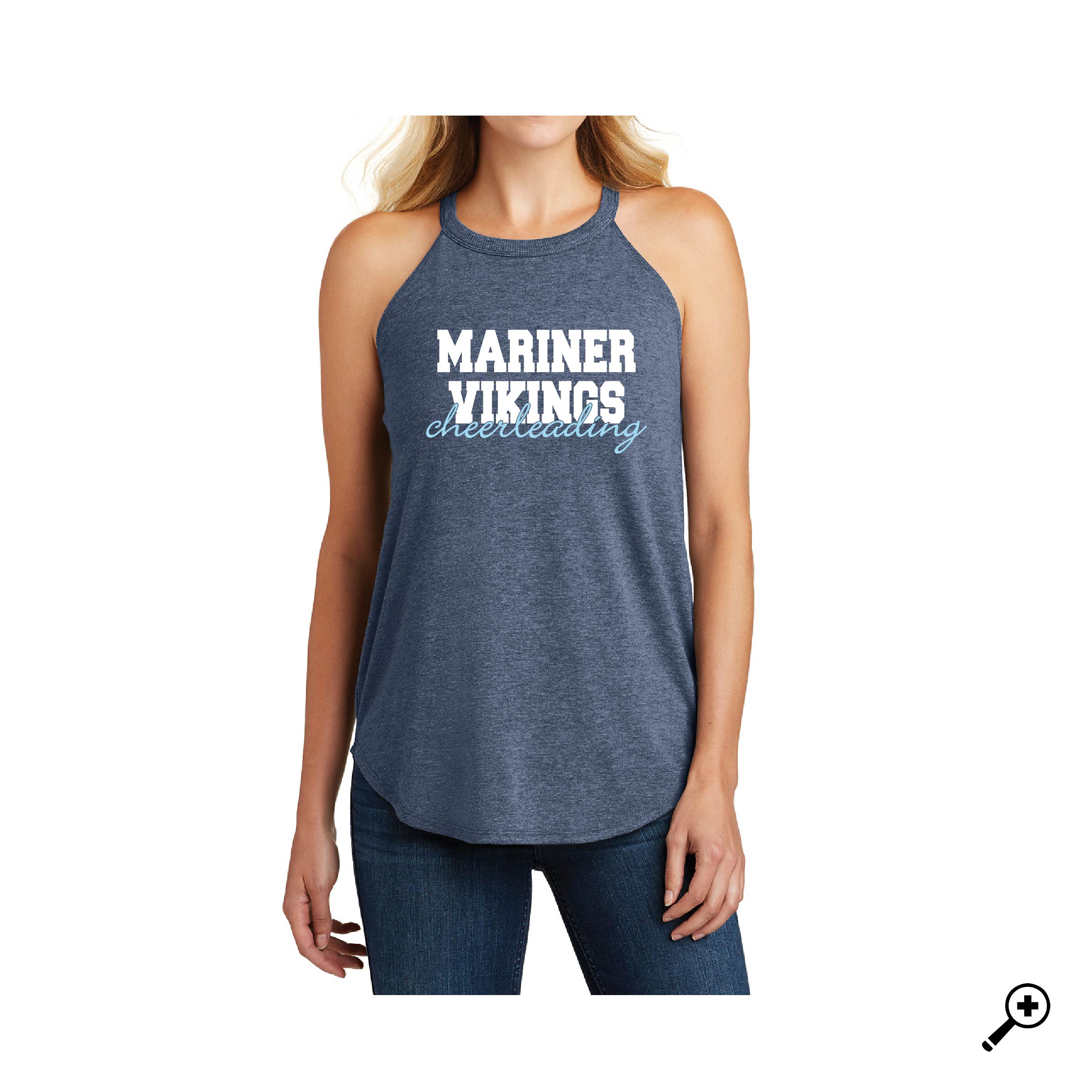 A- DT137L WOMEN'S District Rocker Tank