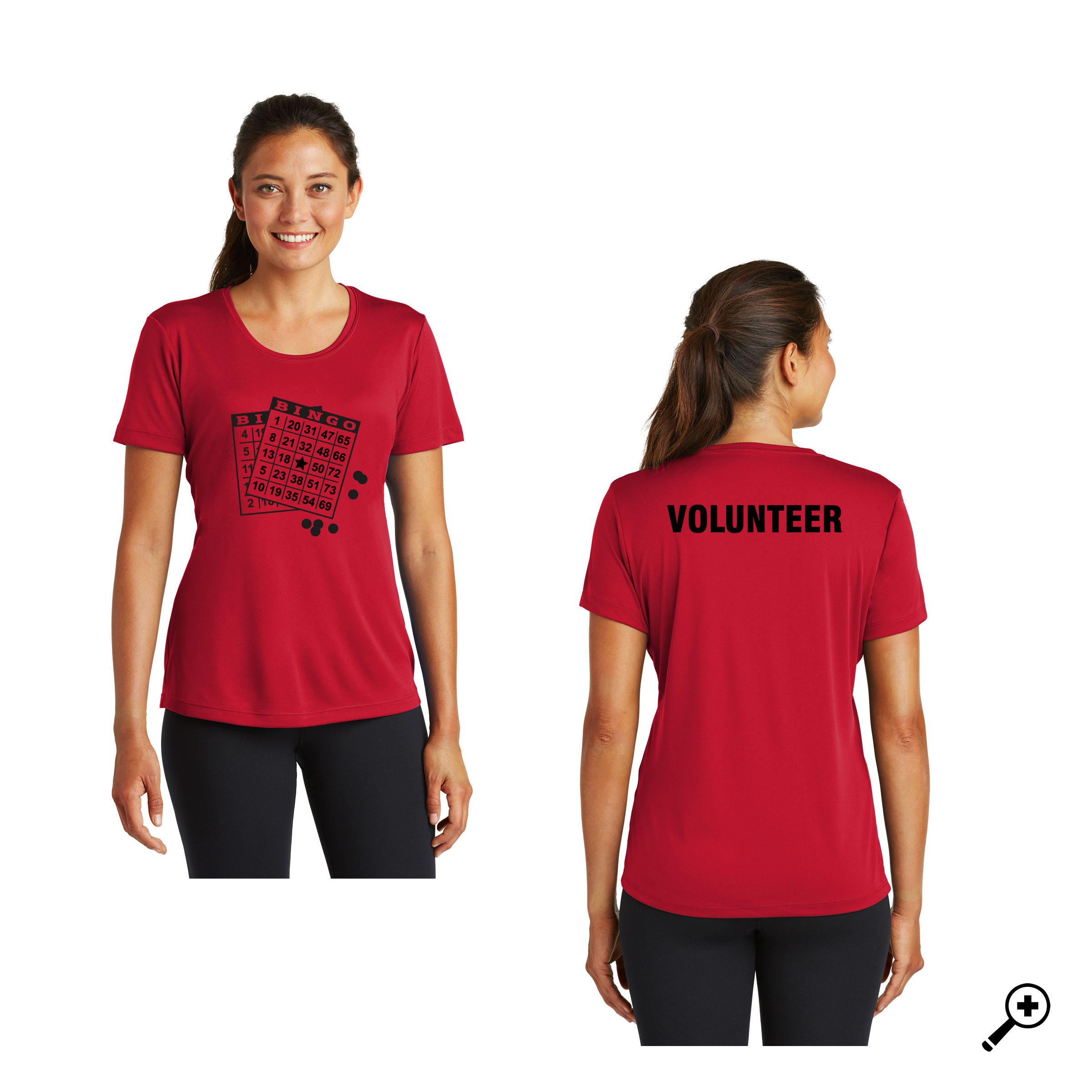 Z- BINGO LST350 LADIES Sport Tek Short Sleeve Tee
