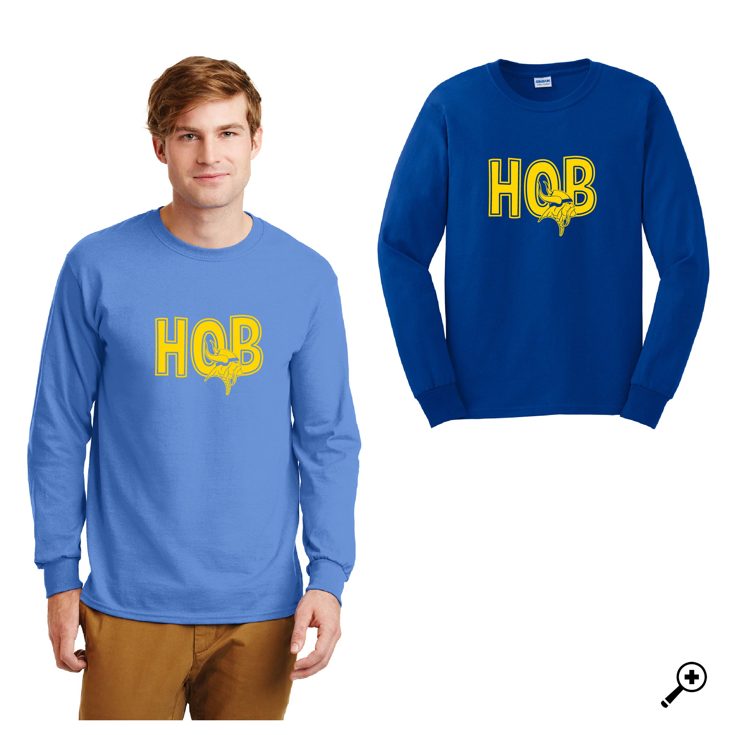 B- HOB Design- ADULT Long Sleeve Tee