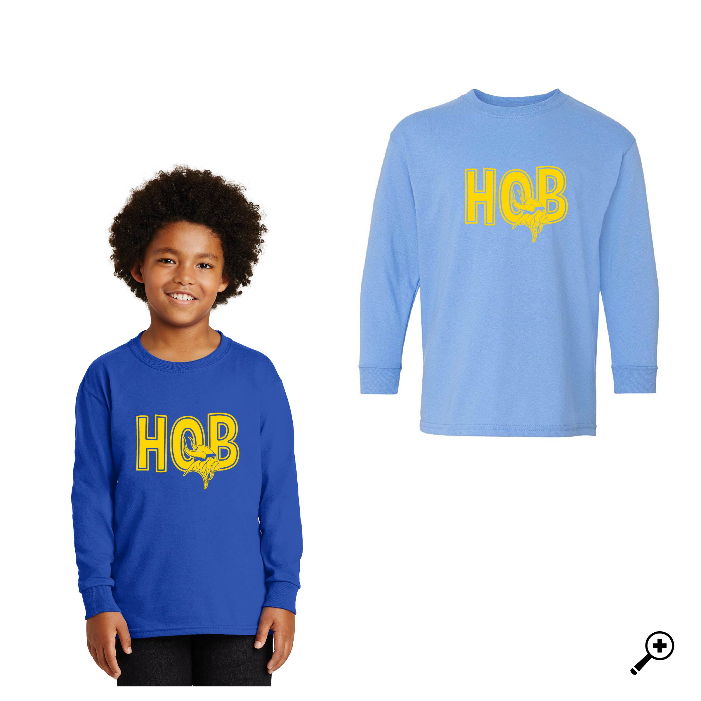 F- HOB Design- YOUTH Long Sleeve Tee