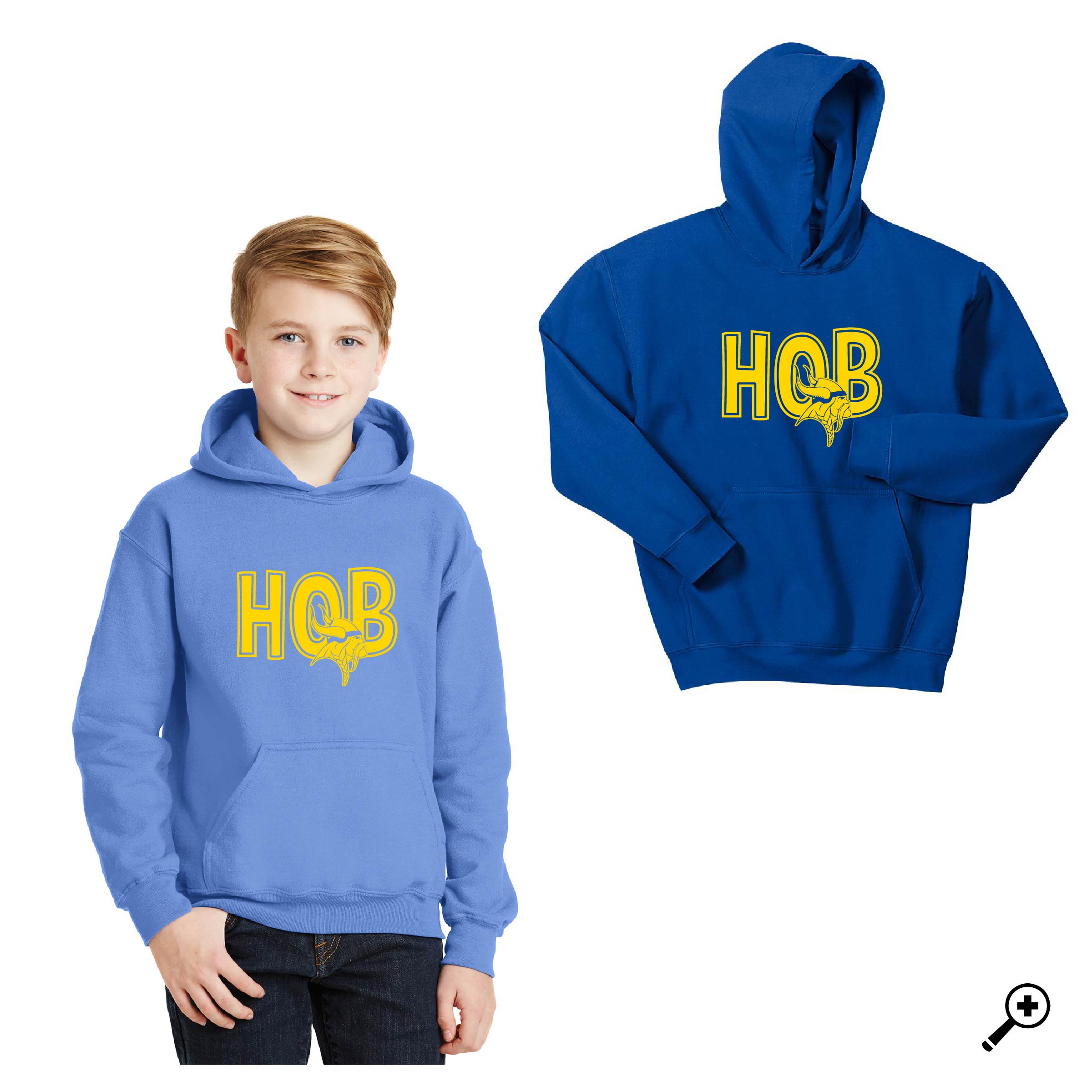 G- HOB Design- YOUTH Hooded Sweatshirt