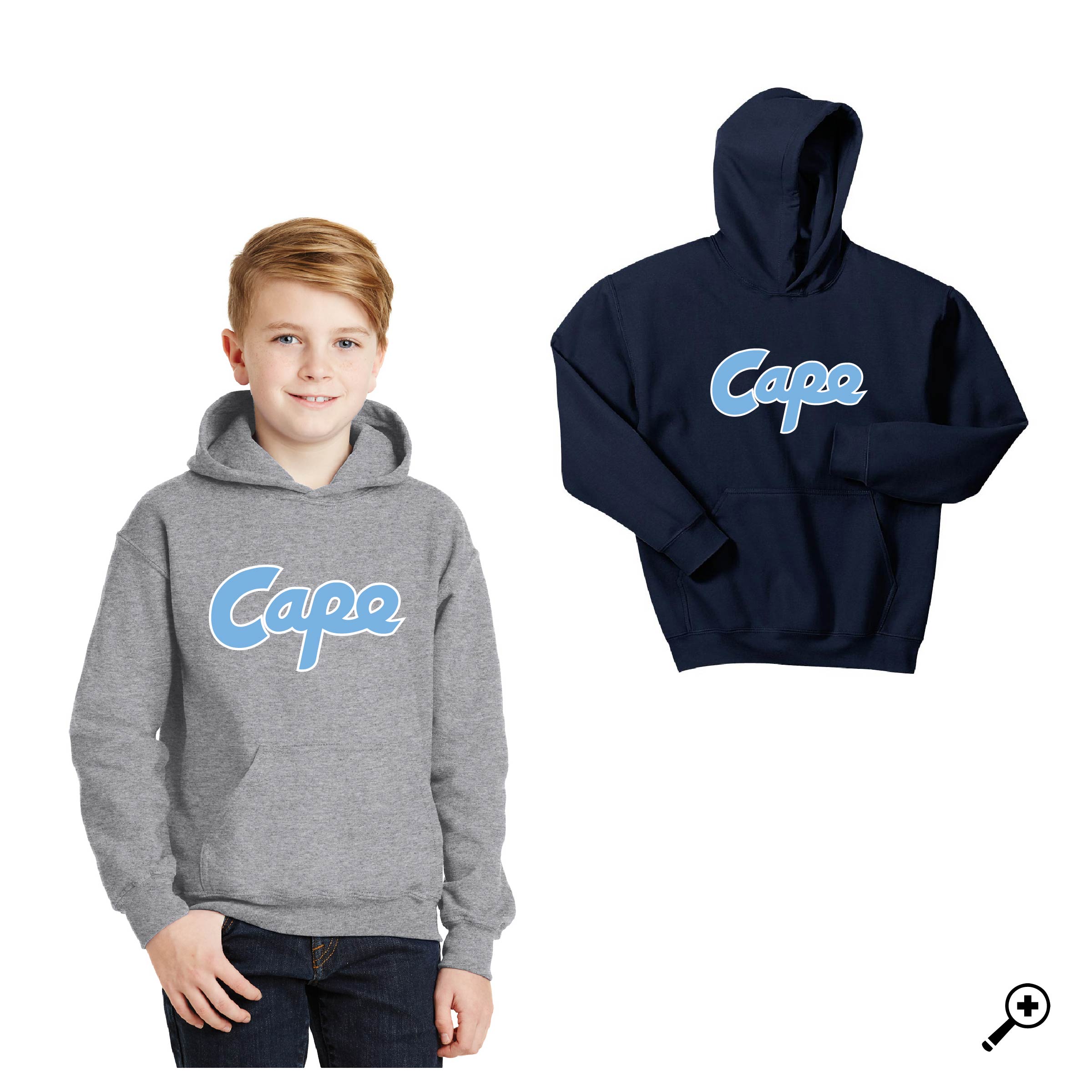 O- CAPE DESIGN- YOUTH Hooded Sweatshirt