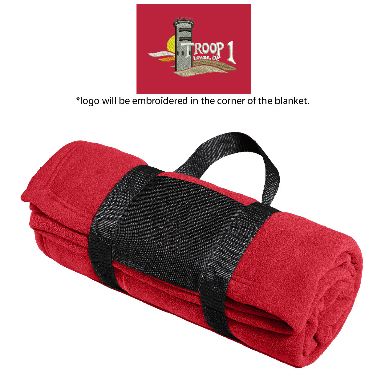 B - BP20 Fleece Blanket w/ Carry Strap