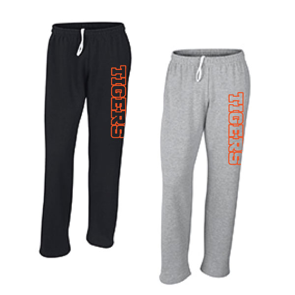 13 - Adult Gildan G123 open bottom with pockets sweatpants