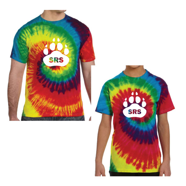 07 - Tie Dye CD100Y youth short sleeve T-shirt