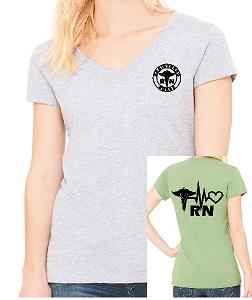 A1 B6005 Bella + Canvas Ladies' Jersey Short-Sleeve V-Neck T-Shirt