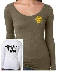 A2 6731 Next Level Ladies' Triblend Long-Sleeve Scoop