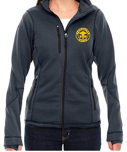 D3 78681 Embroidered North End Ladies Textured Bonded Fleece Jacket