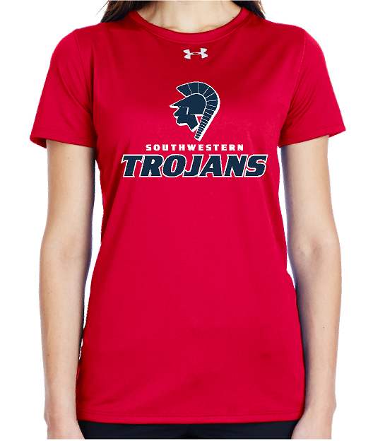 A8 2952 Ladies Intensify Black Heather Training Tee