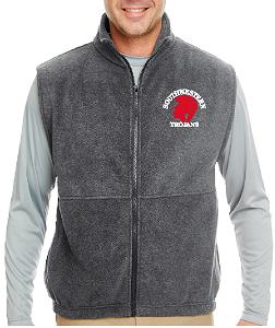 J4 8486 Embroidered Fleece Full-Zip Vest