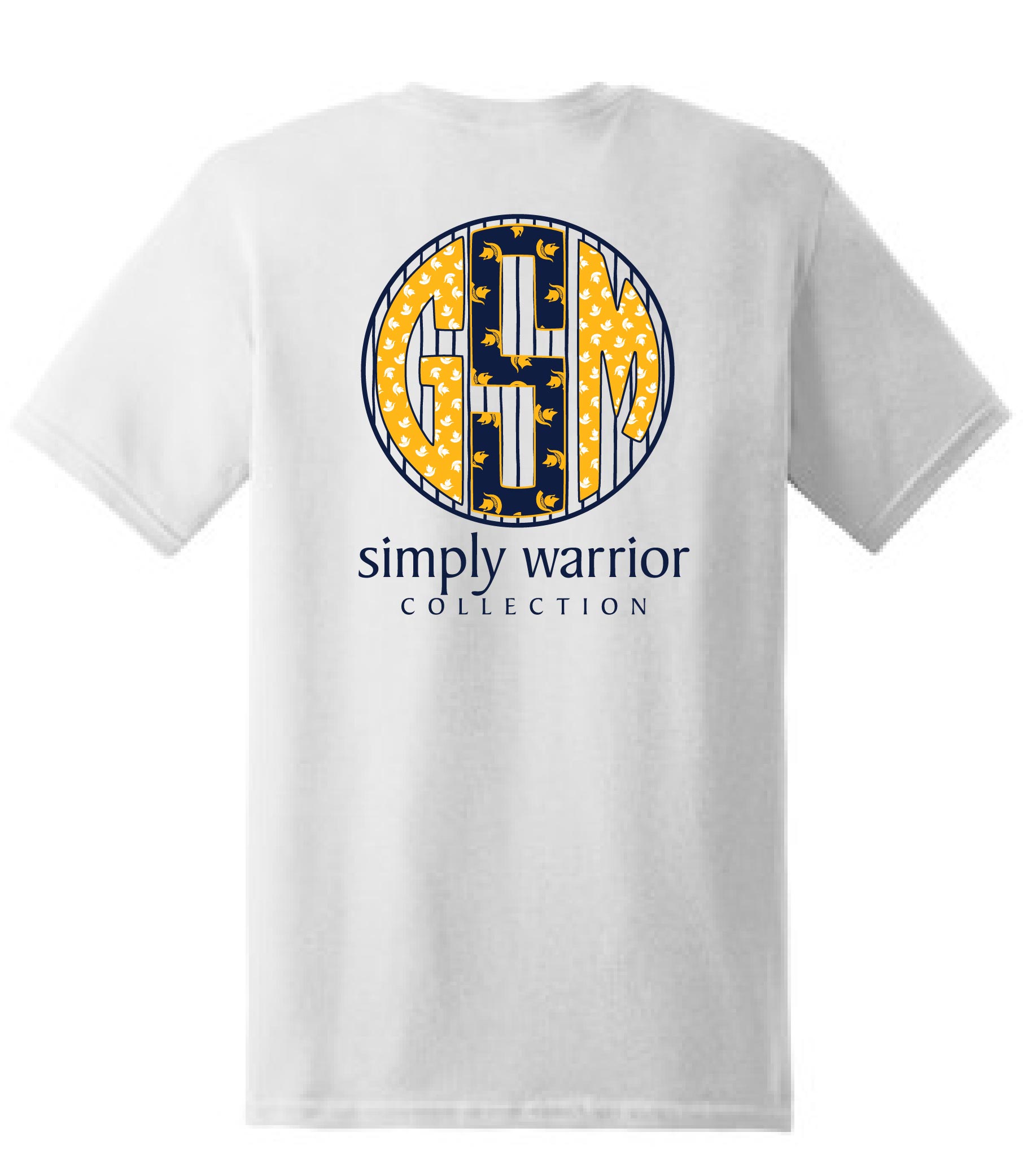 AA - White Simply Warrior T-shirt