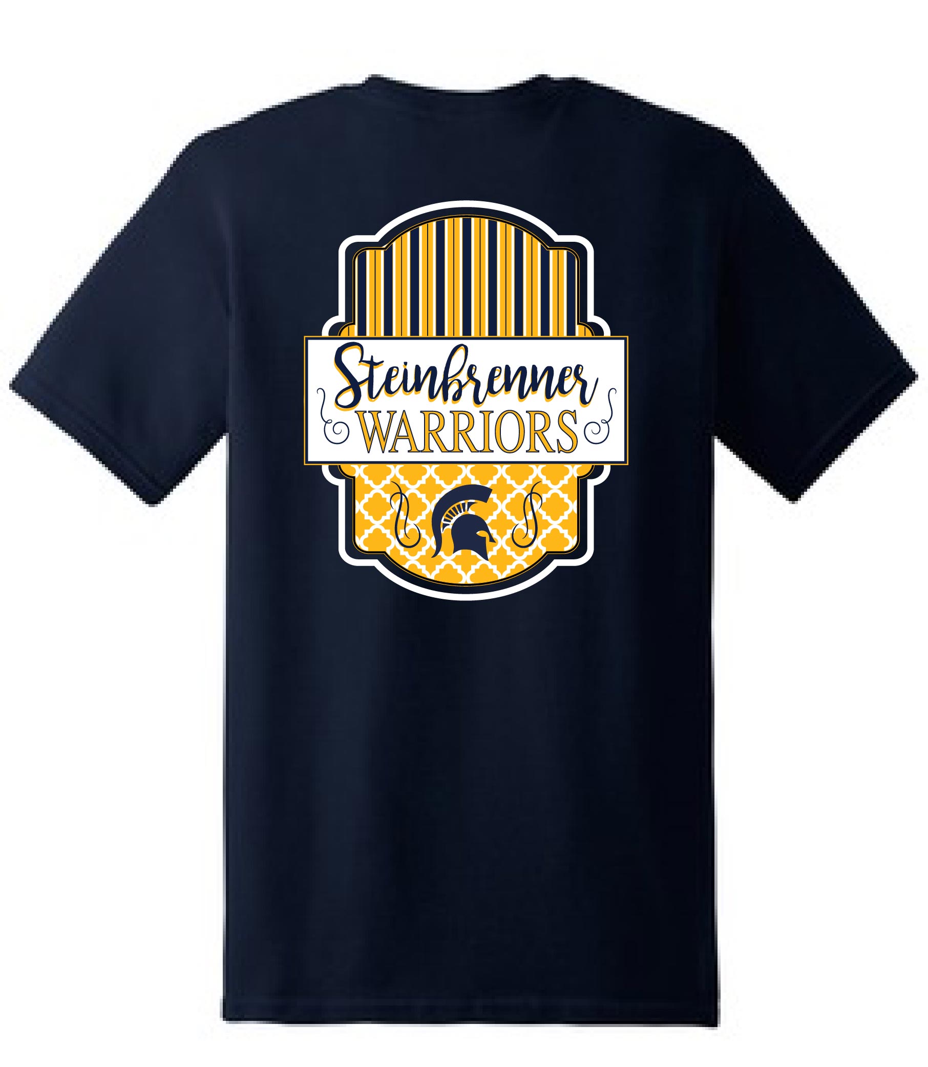 A - Navy Simply Warrior T-shirt
