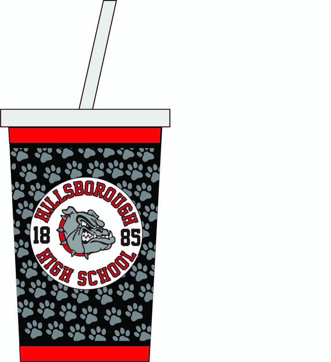 X - HHS Tumbler with Straw