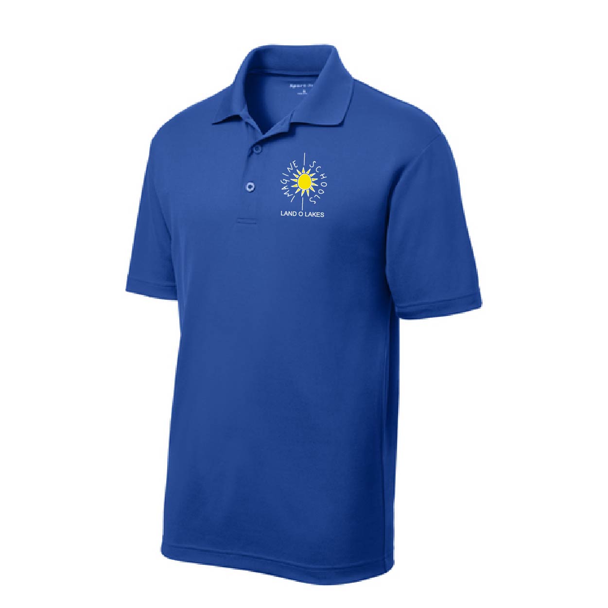 E - Imagine School Dri Fit Polo - Royal Blue