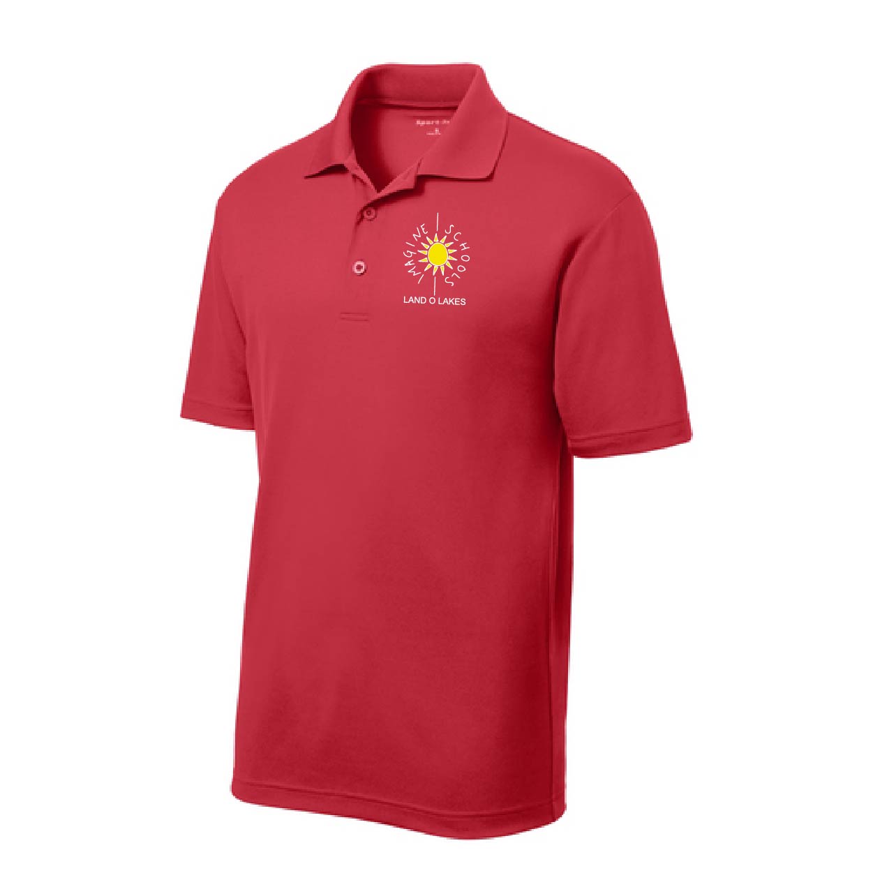 F - Imagine School Dri Fit Polo - Red<br><b>**Sizes YXS & YS on Backorder until Mid December**
