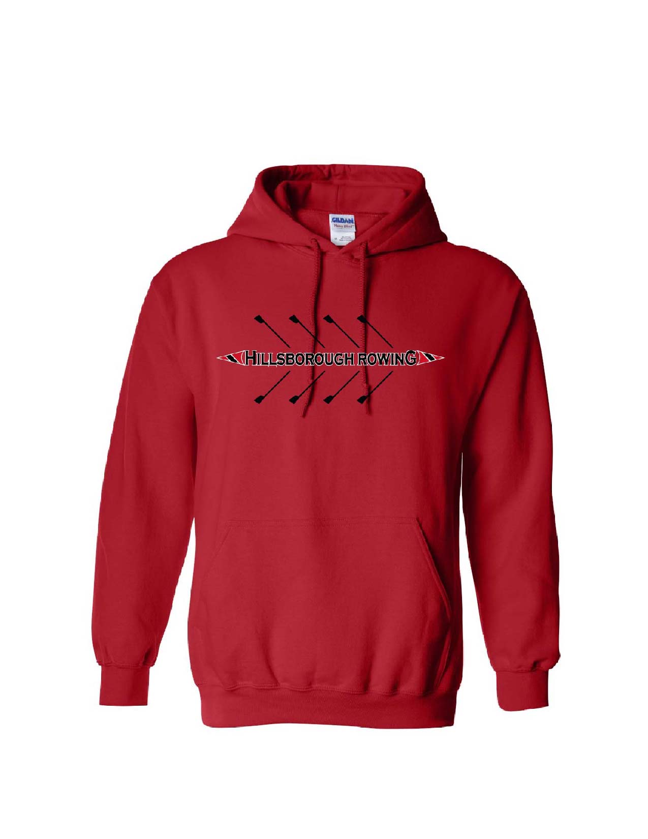 B2 - HHS Rowing Hooded Sweatshirt - RED