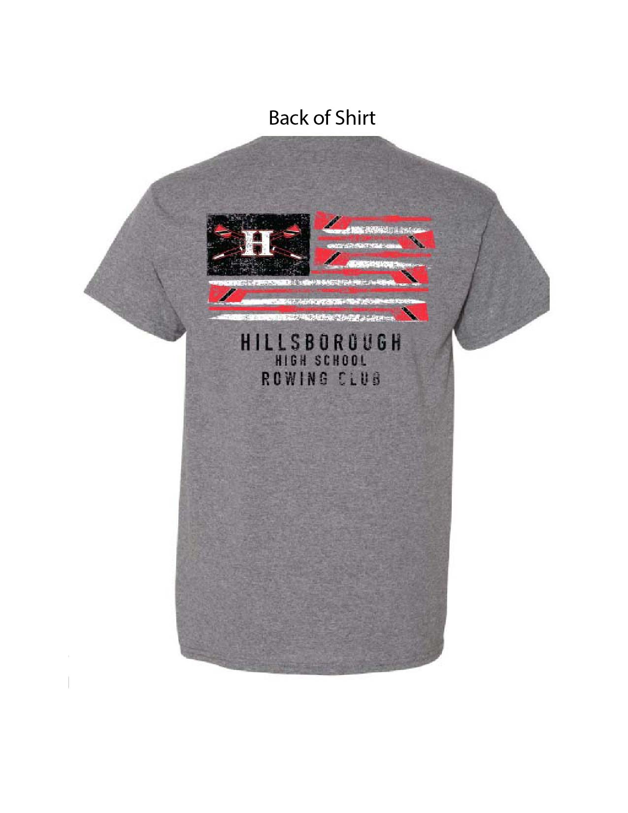 H - HHS Rowing Flag Tee