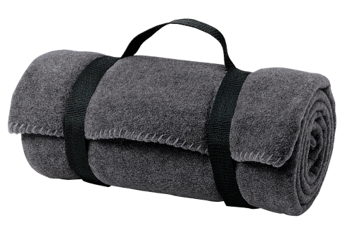4 - Port & Co. Fleece Blanket with Carrying Strap