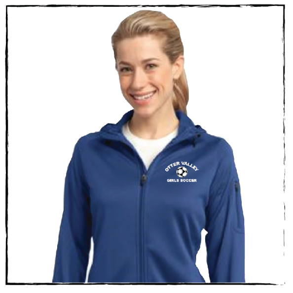L248 Football Ladies Fleece Full-Zip Hooded Jacket