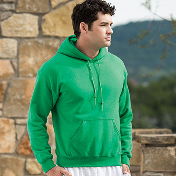 007 Adult 50-50 1-color Screen Printed Hooded Sweatshirt