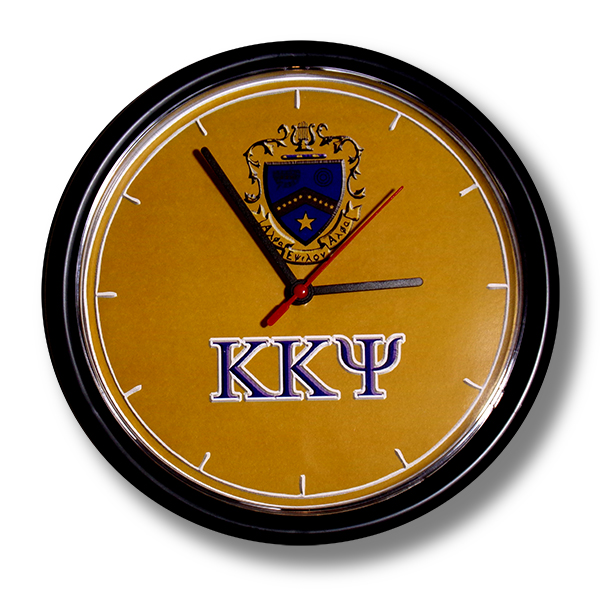 030. Clock - 10in KK Psi Plastic Wall Clock