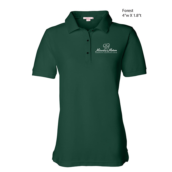 FeatherLite women's pique sport shirt 5500 forest green