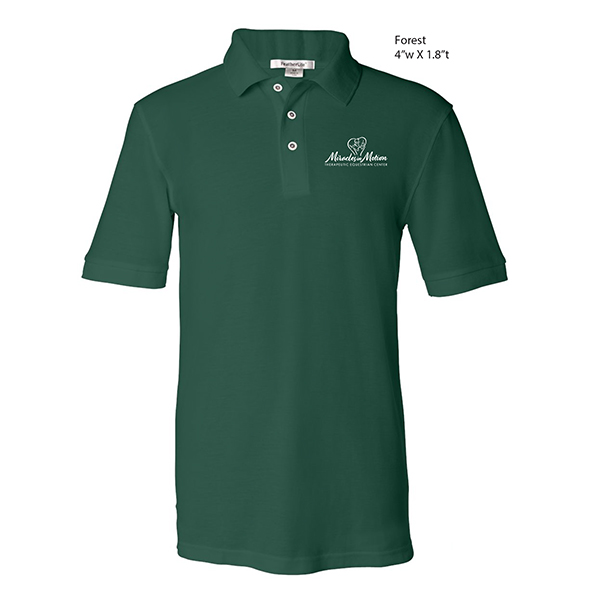 FeatherLite unisex pique sport shirt 0500 forest green
