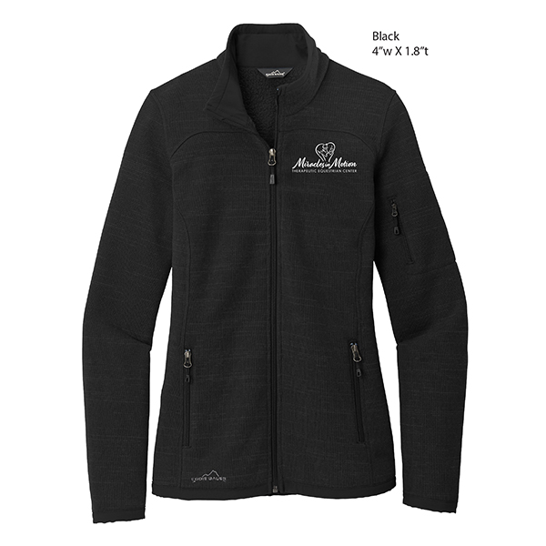 Eddie Bauer EB251 ladies sweater fleece full zip black