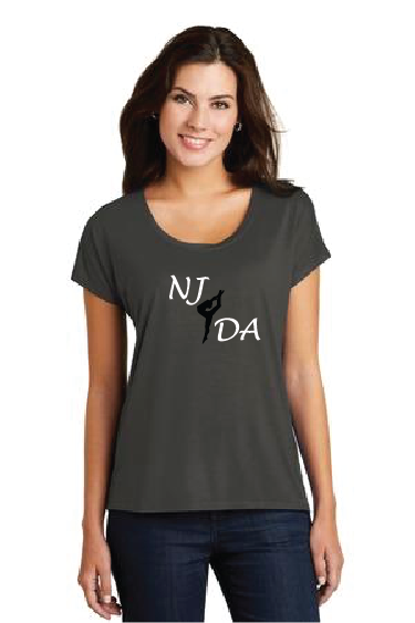 DM412. District Made® Ladies Drapey Dolman Tee.