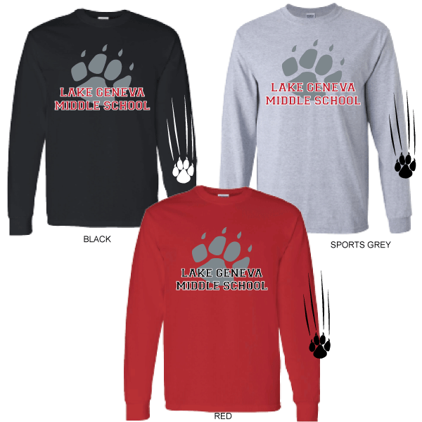 B-(2400)-Long Sleeve T-Shirt-Logo B
