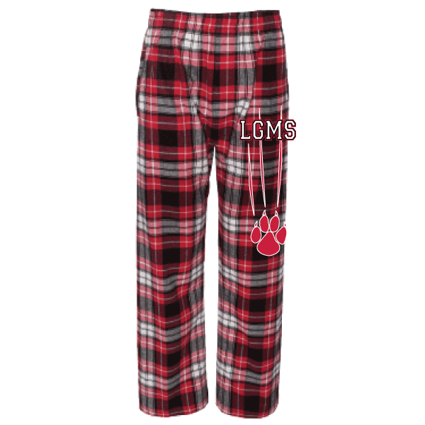 F-(F20)-Flannel Pants W/ Pockets-Logo D